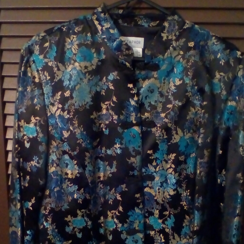 Satin Asian inspired jacket